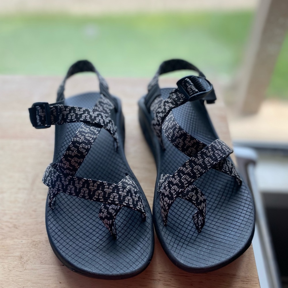 Chaco Black and Gray Women's Sandals